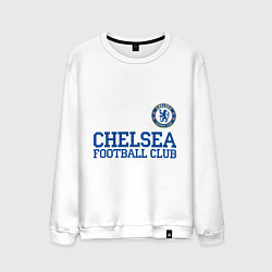 Свитшот хлопковый мужской Chelsea FC: Blue, цвет: белый