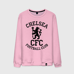 Свитшот хлопковый мужской Chelsea CFC, цвет: светло-розовый