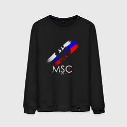 Свитшот хлопковый мужской Russia Our Side New 202223, цвет: черный