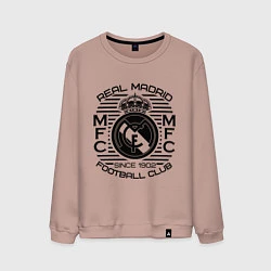 Свитшот хлопковый мужской Real Madrid MFC, цвет: пыльно-розовый