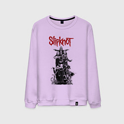 Свитшот хлопковый мужской SLIPKNOT СЛИПКНОТ Z, цвет: лаванда