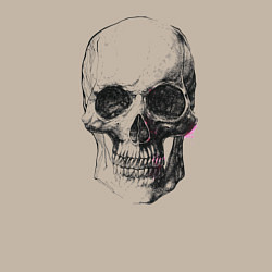 Свитшот хлопковый мужской Череп, цвет: миндальный — фото 2