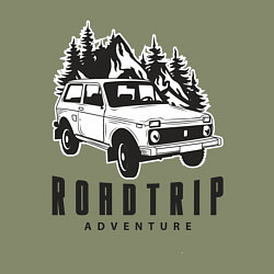 Свитшот хлопковый мужской Niva roadtrip, цвет: авокадо — фото 2