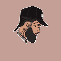 Свитшот хлопковый мужской Peace Nipsey, цвет: пыльно-розовый — фото 2