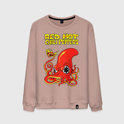 Свитшот хлопковый мужской RED HOT CHILI PEPPERS, цвет: пыльно-розовый