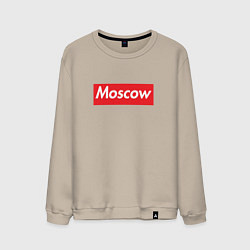 Свитшот хлопковый мужской Moscow, цвет: миндальный