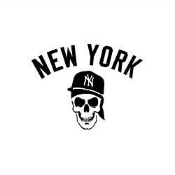 Свитшот хлопковый мужской New York Gangsta, цвет: белый — фото 2