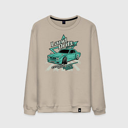 Свитшот хлопковый мужской Авто для экстрима, цвет: миндальный