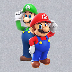 Свитшот хлопковый мужской Mario Bros, цвет: меланж — фото 2
