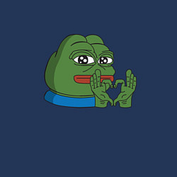 Свитшот хлопковый мужской Pepe love пепе лов, цвет: тёмно-синий — фото 2