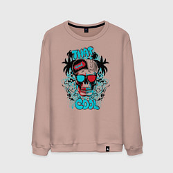 Мужской свитшот Череп в очках