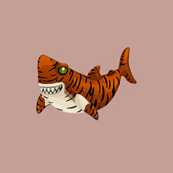 Свитшот хлопковый мужской Tiger Shark, цвет: пыльно-розовый — фото 2