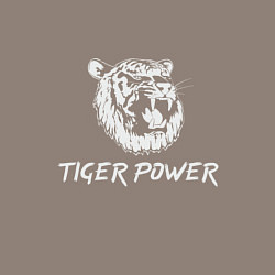 Свитшот хлопковый мужской Power of Tiger, цвет: утренний латте — фото 2