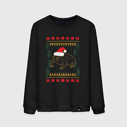 Мужской свитшот Рождественский свитер Жаба
