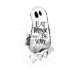 Свитшот хлопковый мужской Добродушное приведение белый, хлопок, цвет: белый — фото 2