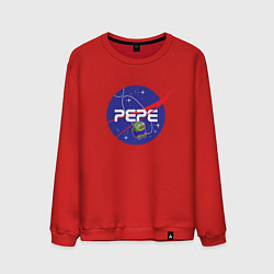 Свитшот хлопковый мужской Pepe Pepe space Nasa, цвет: красный
