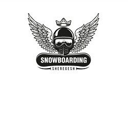 Свитшот хлопковый мужской SHEREGESH SNOWBOARDING, цвет: белый — фото 2