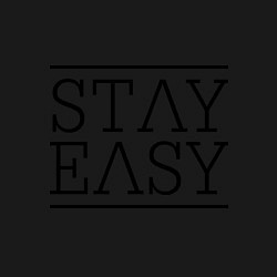 Свитшот хлопковый мужской Stay easy, цвет: черный — фото 2