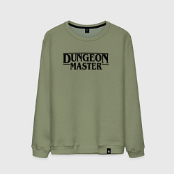Свитшот хлопковый мужской DUNGEON MASTER ГАЧИМУЧИ ЧЁРНЫЙ ЛОГО, цвет: авокадо