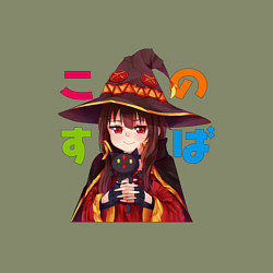 Свитшот хлопковый мужской Meg Black Cаt, цвет: авокадо — фото 2