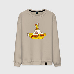 Мужской свитшот The Beatles Yellow Submarine в дудл стиле