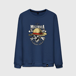 Свитшот хлопковый мужской MUGIWARA ONE PIECE ВАН ПИС, цвет: тёмно-синий