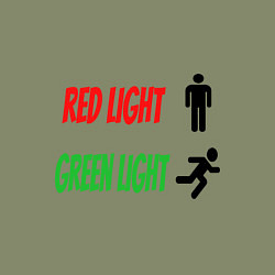 Свитшот хлопковый мужской Red, Green Light, цвет: авокадо — фото 2