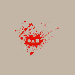 Свитшот хлопковый мужской Squid Game Blood, цвет: миндальный — фото 2