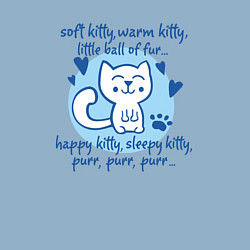 Свитшот хлопковый мужской Котенок 01, цвет: мягкое небо — фото 2