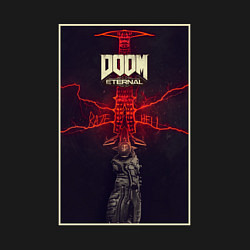 Свитшот хлопковый мужской DOOM ETERNAL POSTER ГОРНИЛО ПАЛАЧА, цвет: черный — фото 2