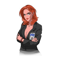 Свитшот хлопковый мужской Dana Scully X-Files, цвет: белый — фото 2