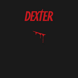 Свитшот хлопковый мужской Декстер порез кровь, цвет: черный — фото 2