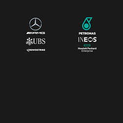 Свитшот хлопковый мужской Merсedes PETRONAS, цвет: черный — фото 2