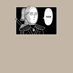 Свитшот хлопковый мужской Любимое слово Геральта FUCK, цвет: миндальный — фото 2