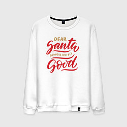 Мужской свитшот Dear Santa Iam definitely Good