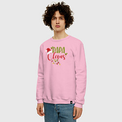 Свитшот хлопковый мужской Papa Claus Family, цвет: светло-розовый — фото 2