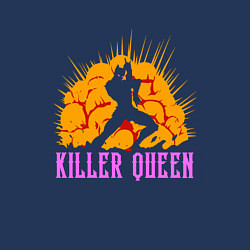 Свитшот хлопковый мужской JOJO KILLER QUEEN КОРОЛЕВА УБИЙЦА SMOKE, цвет: тёмно-синий — фото 2