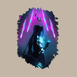 Свитшот хлопковый мужской ДЖИНКС, ЛИГА ЛЕГЕНД ARCANE JINX, цвет: миндальный — фото 2