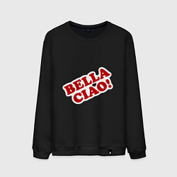 Свитшот хлопковый мужской Bella Ciao!, цвет: черный