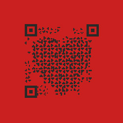 Свитшот хлопковый мужской QR Love, цвет: красный — фото 2