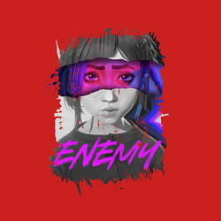Свитшот хлопковый мужской Everywere My Enemy, цвет: красный — фото 2