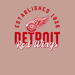 Свитшот хлопковый мужской Detroit Red Wings Детройт Ред Вингз, цвет: пыльно-розовый — фото 2