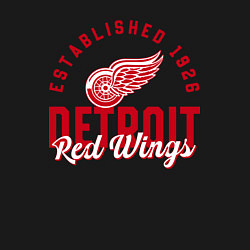 Свитшот хлопковый мужской Detroit Red Wings Детройт Ред Вингз, цвет: черный — фото 2