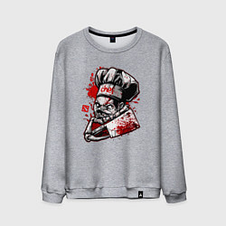 Свитшот хлопковый мужской DOTA 2 ПУДЖ PUDGE, цвет: меланж