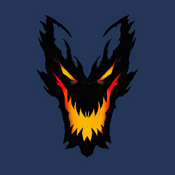 Свитшот хлопковый мужской ЛИЦО SHADOW FIEND DOTA2, цвет: тёмно-синий — фото 2