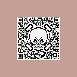 Свитшот хлопковый мужской QR Skull, цвет: пыльно-розовый — фото 2