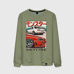 Мужской свитшот Nissan Skyline Ниссан Скайлайн
