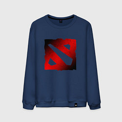 Мужской свитшот ЧЁРНО КРАСНОЕ ЛОГО ДОТА 2 DOTA 2 LOGO