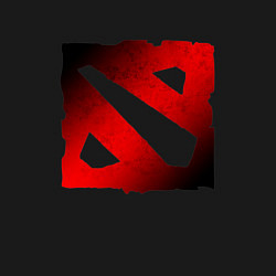 Свитшот хлопковый мужской ЧЁРНО КРАСНОЕ ЛОГО ДОТА 2 DOTA 2 LOGO, цвет: черный — фото 2