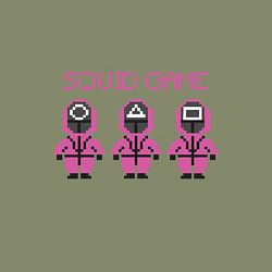 Свитшот хлопковый мужской Squid Game 8 Bit, цвет: авокадо — фото 2